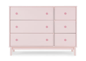 Blush Pink with Dark Pink (1480) 18-babyGap Legacy 6 Drawer Dresser