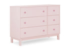 Blush Pink with Dark Pink (1480) 15-babyGap Legacy 6 Drawer Dresser