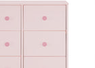 Blush Pink with Dark Pink (1480) 17-babyGap Legacy 6 Drawer Dresser