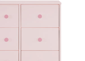 Blush Pink with Dark Pink (1480) 21-babyGap Legacy 6 Drawer Dresser