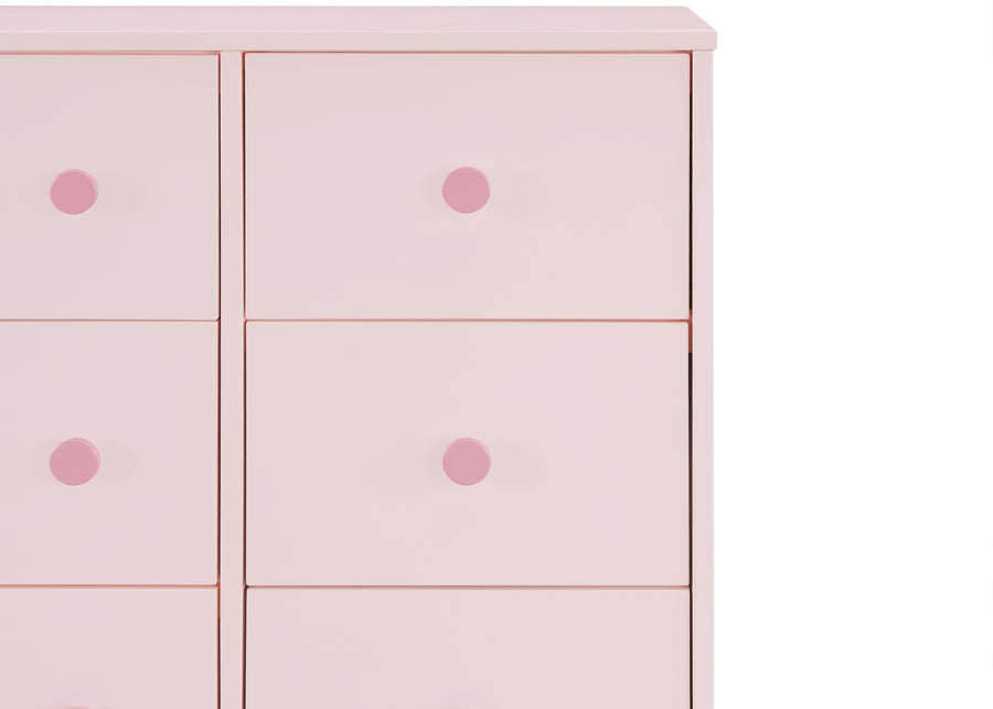 Blush Pink with Dark Pink (1480) 17-babyGap Legacy 6 Drawer Dresser