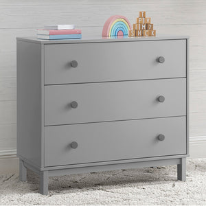 Grey with Dark Grey (1478) 40-babyGap Legacy 3 Drawer Dresser