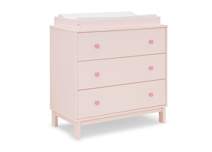 Blush Pink with Dark Pink (1480) 4-babyGap Legacy 3 Drawer Dresser