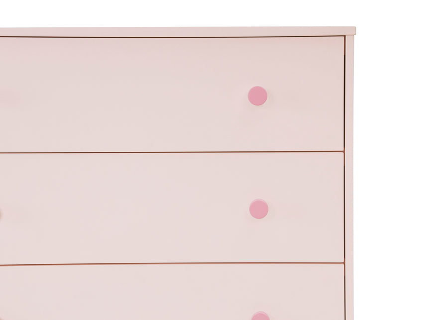 Blush Pink with Dark Pink (1480) 6-babyGap Legacy 3 Drawer Dresser