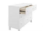 Bianca White (130) 4-babyGap Legacy 6 Drawer Dresser with Interlocking Drawers