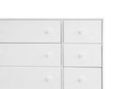Bianca White (130) 5-babyGap Legacy 6 Drawer Dresser with Interlocking Drawers