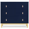 DCB: Navy with Natural (1481) 8-babyGap Legacy 3 Drawer Dresser with Leather Pulls