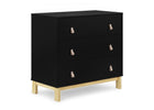 Ebony with Natural (1482) 14-babyGap Legacy 3 Drawer Dresser with Leather Pulls