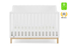 Bianca White with Natural (123) 2-babyGap Oxford 6-in-1 Convertible Crib