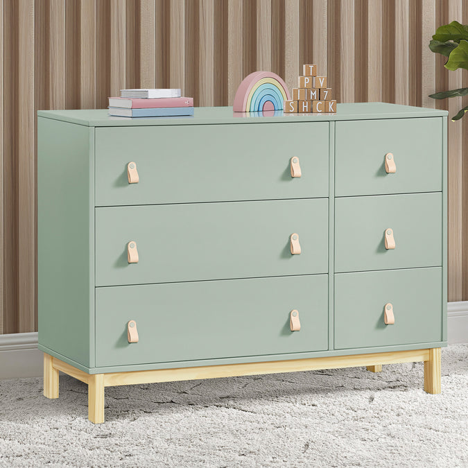 babyGap Legacy 6 Drawer Dresser with Leather Pulls and Interlocking Drawers 7-babyGap Legacy 6 Drawer Dresser with Leather Pulls and Interlocking Drawers