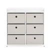 DCB: Bianca White with Flax (769) 11-Hayes Fabric Bin Changer