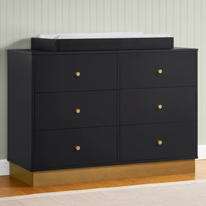 James 6 Drawer Dresser with Interlocking Drawers 3-James 6 Drawer Dresser with Interlocking Drawers