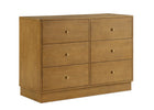Acorn (755) 3-James 6 Drawer Dresser with Interlocking Drawers