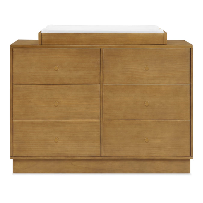 DCB: Acorn (755) 21-James 6 Drawer Dresser with Changing Top and Interlocking Drawers