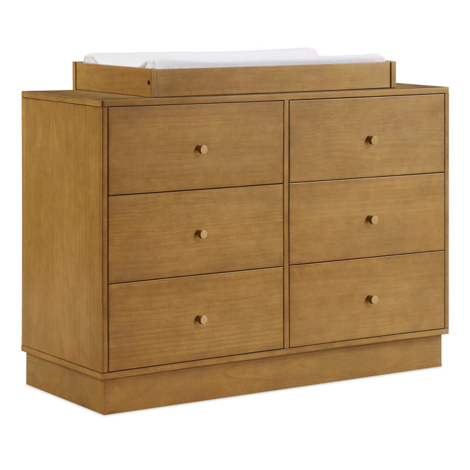 DCB: Acorn (755) 9-James 6 Drawer Dresser with Interlocking Drawers