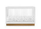 Bianca White with Acorn (1509) 9-James Acrylic 4-in-1 Convertible Crib