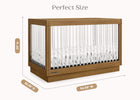 Acorn (755) 7-James Acrylic 4-in-1 Convertible Crib