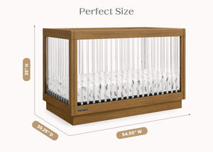 Acorn (755) 7-James Acrylic 4-in-1 Convertible Crib