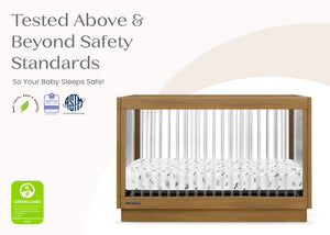 Acorn (755) 8-James Acrylic 4-in-1 Convertible Crib
