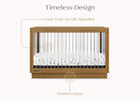 Acorn (755) 6-James Acrylic 4-in-1 Convertible Crib