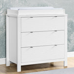 Cassie 3 Drawer Dresser with Changing Top - Bianca White (130) - Accessories