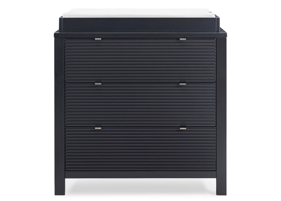 Midnight Grey (1360) 6-Cassie 3 Drawer Dresser with Changing Top