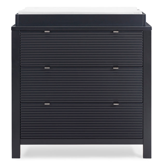 DCB:Midnight Grey (1360) 7-Cassie 3 Drawer Dresser with Changing Top