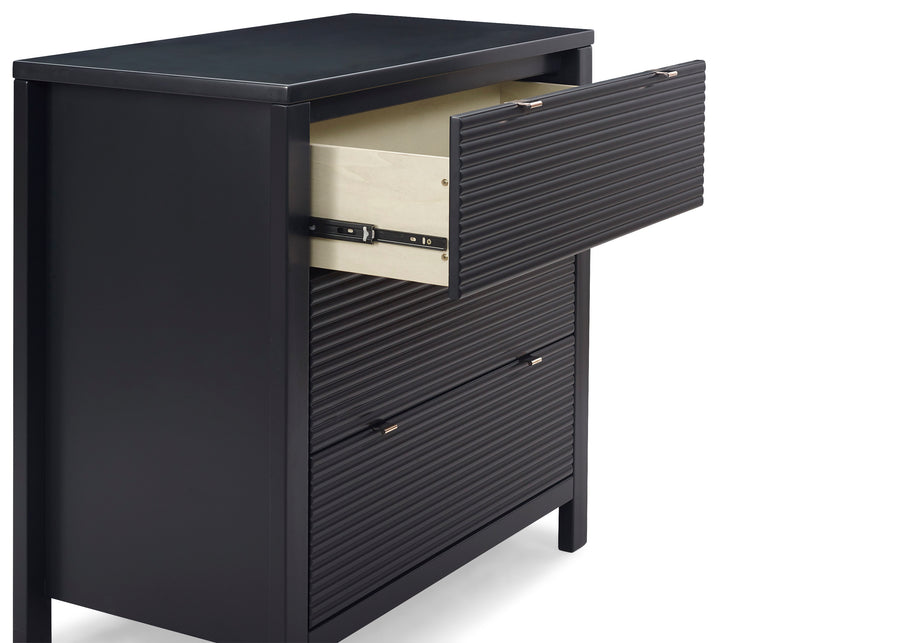 Midnight Grey (1360) 4-Cassie 3 Drawer Dresser with Changing Top