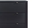 Midnight Grey (1360) 5-Cassie 3 Drawer Dresser with Changing Top