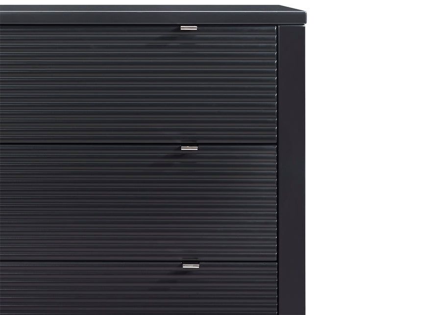 Midnight Grey (1360) 5-Cassie 3 Drawer Dresser with Changing Top