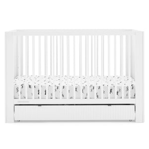DCB: Bianca White (130) 24-Cassie 4-in-1 Convertible Crib with Underdrawer
