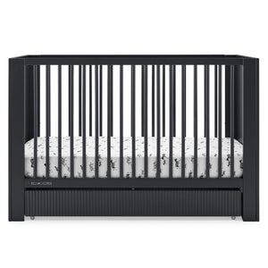 DCB: Midnight Grey (1360) 17-Cassie 4-in-1 Convertible Crib with Underdrawer