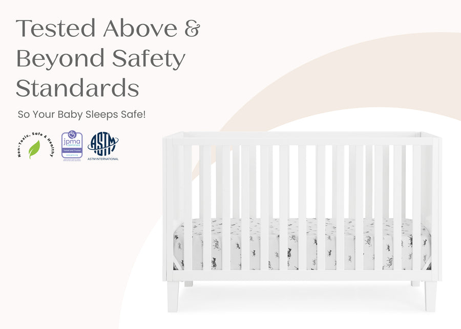 Bianca White (130) 8-Sonny 4-in-1 Convertible Crib