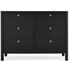 DCB: Midnight Grey (1360) 29-Brooks 6 Drawer Dresser with Interlocking Drawers