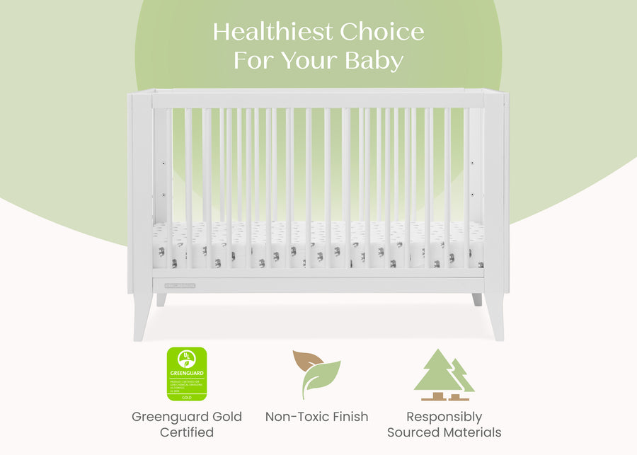 Bianca White (130) 4-Ollie 4-in-1 Convertible Crib