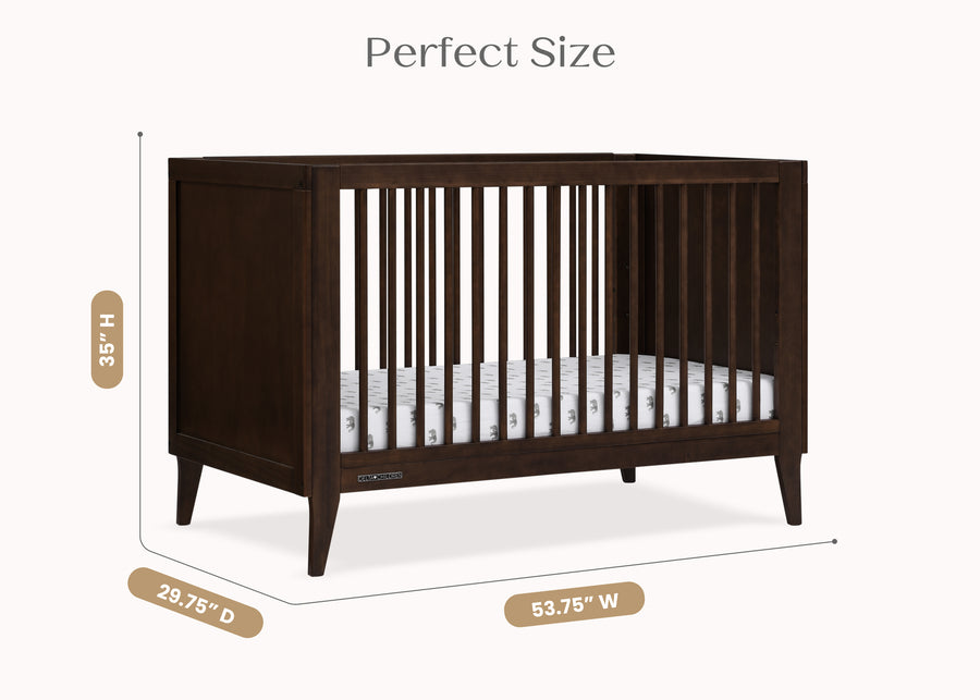Walnut Espresso (1324) 22-Ollie 4-in-1 Convertible Crib