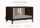 Walnut Espresso (1324) 21-Ollie 4-in-1 Convertible Crib