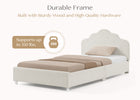 Pearl Boucle (1578) 4-Margot Upholstered Twin Bed