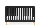 Ebony with Natural (1482) 9-Frankie 4-in-1 Convertible Crib