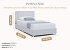Sky Blue (1582) 7-Riley Upholstered Twin Bed