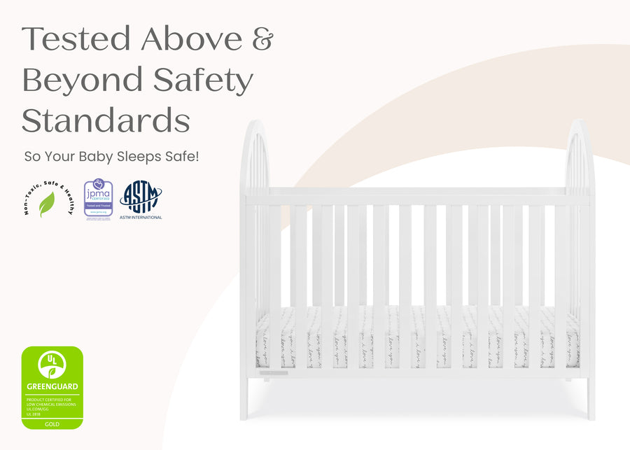 Bianca White (130) 8-Milano 4-in-1 Convertible Crib