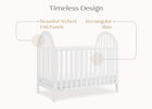 Bianca White (130) 6-Milano 4-in-1 Convertible Crib