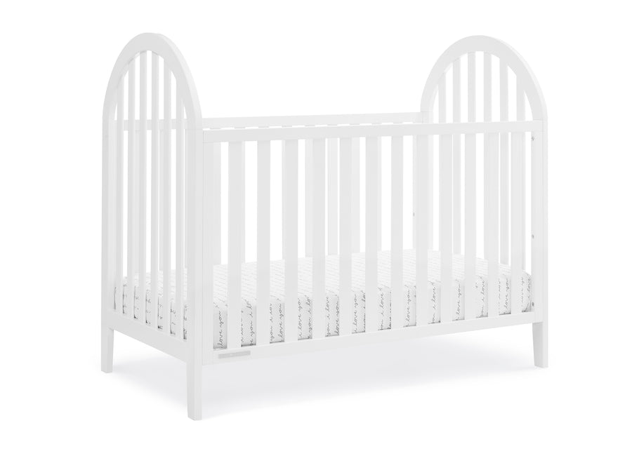 Bianca White (130) 10-Milano 4-in-1 Convertible Crib