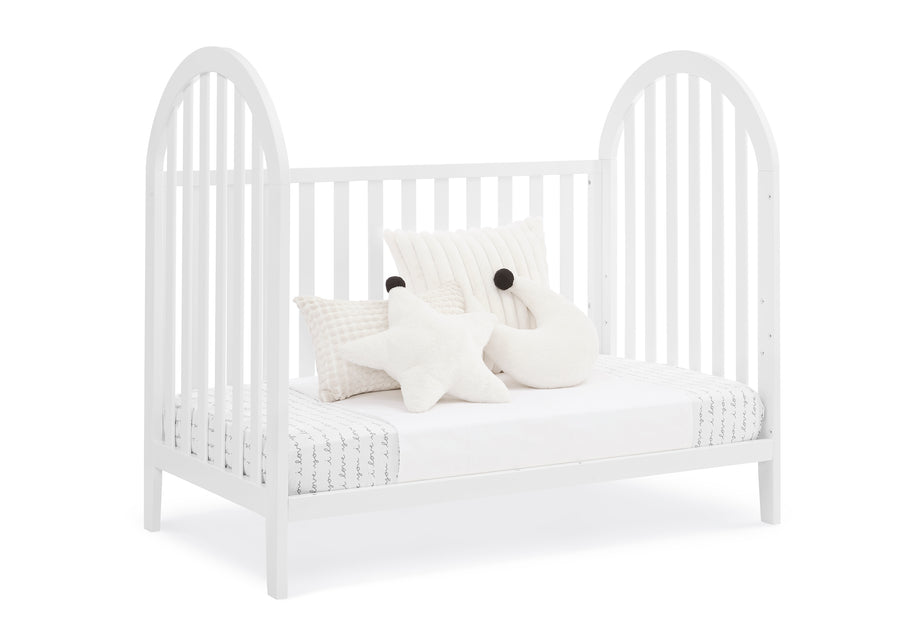 Bianca White (130) 12-Milano 4-in-1 Convertible Crib