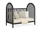 Midnight Grey (1360) 55-Milano 4-in-1 Convertible Crib
