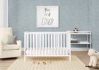 Bianca White (130) 1-Ruby 6-in-1 Convertible Crib & Changing Table 2-Piece Set