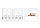 Bianca White (130) 10-Ruby 6-in-1 Convertible Crib & Changing Table 2-Piece Set
