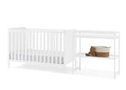 Bianca White (130) 3-Ruby 6-in-1 Convertible Crib & Changing Table 2-Piece Set