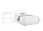 Bianca White (130) 7-Ruby 6-in-1 Convertible Crib & Changing Table 2-Piece Set
