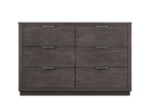 Rustic Grey (084) 11-Forever 6 Drawer Dresser with Changing Top and Interlocking Drawers - Naturals Collection
